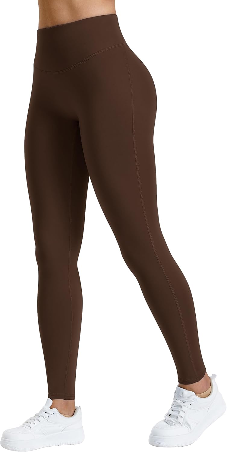 AVGO Women's Fleece Lined Leggings Invisible Butt Scrunch Tights Winter Thermal Warm High Waisted Workout Hiking Yoga Pants - Image 2