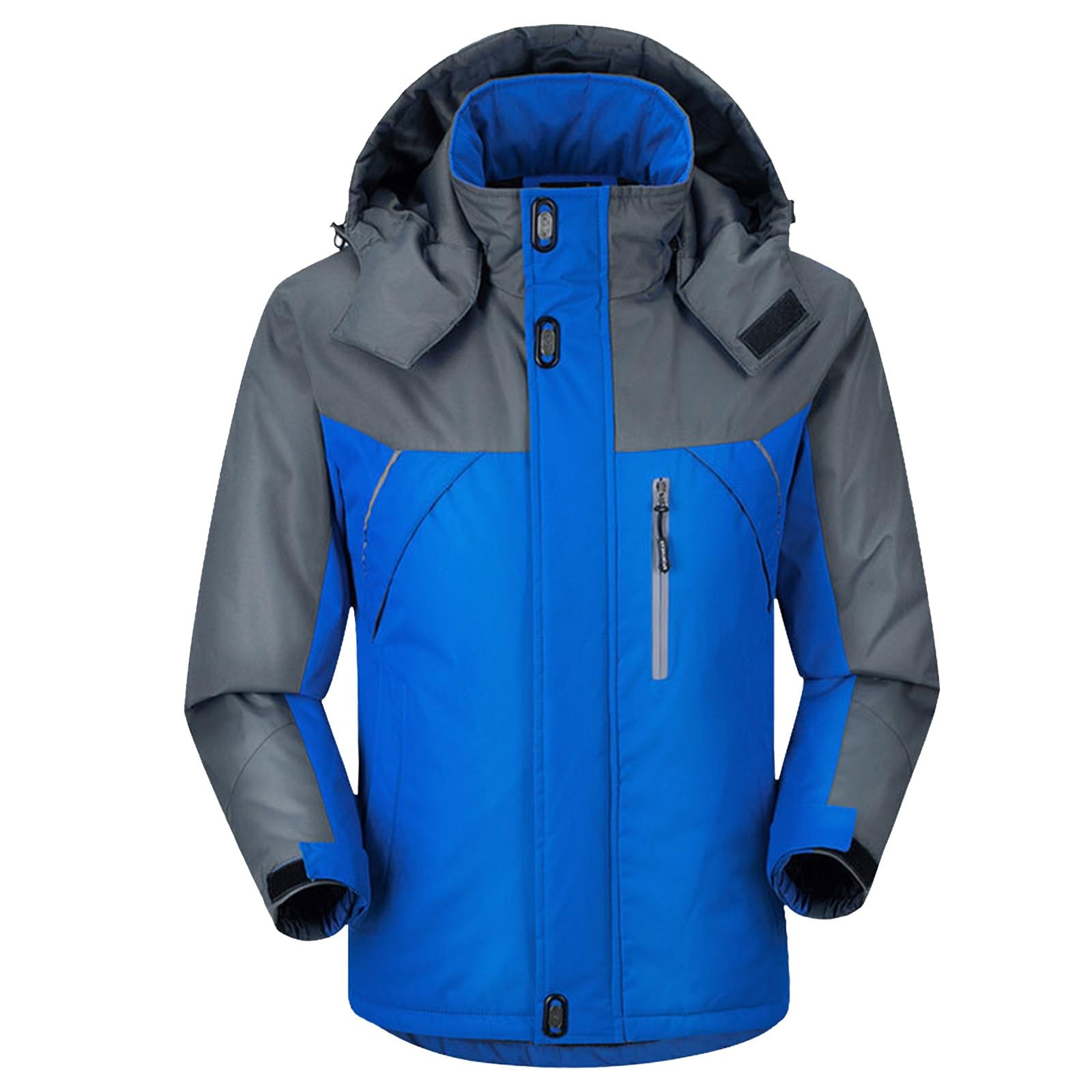 Chaqueta de senderismo genérica para hombre cálido chaqueta de chándal para hombre, chaqueta polar gruesa, algodón, al aire libre, invierno, abrigo de montaña, cardigan de manga larga casual