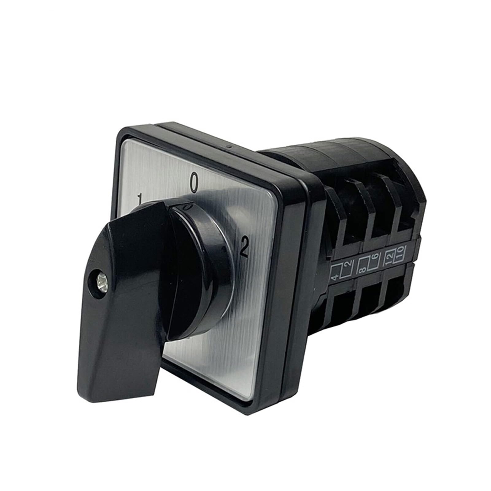 AARTERZZA LW8-10/3 Manual Changeover Rotary CAM Switch Three Pole 10A 12 Terminal Silver Contacts 10amp Circuit Breaker (Size : 102)