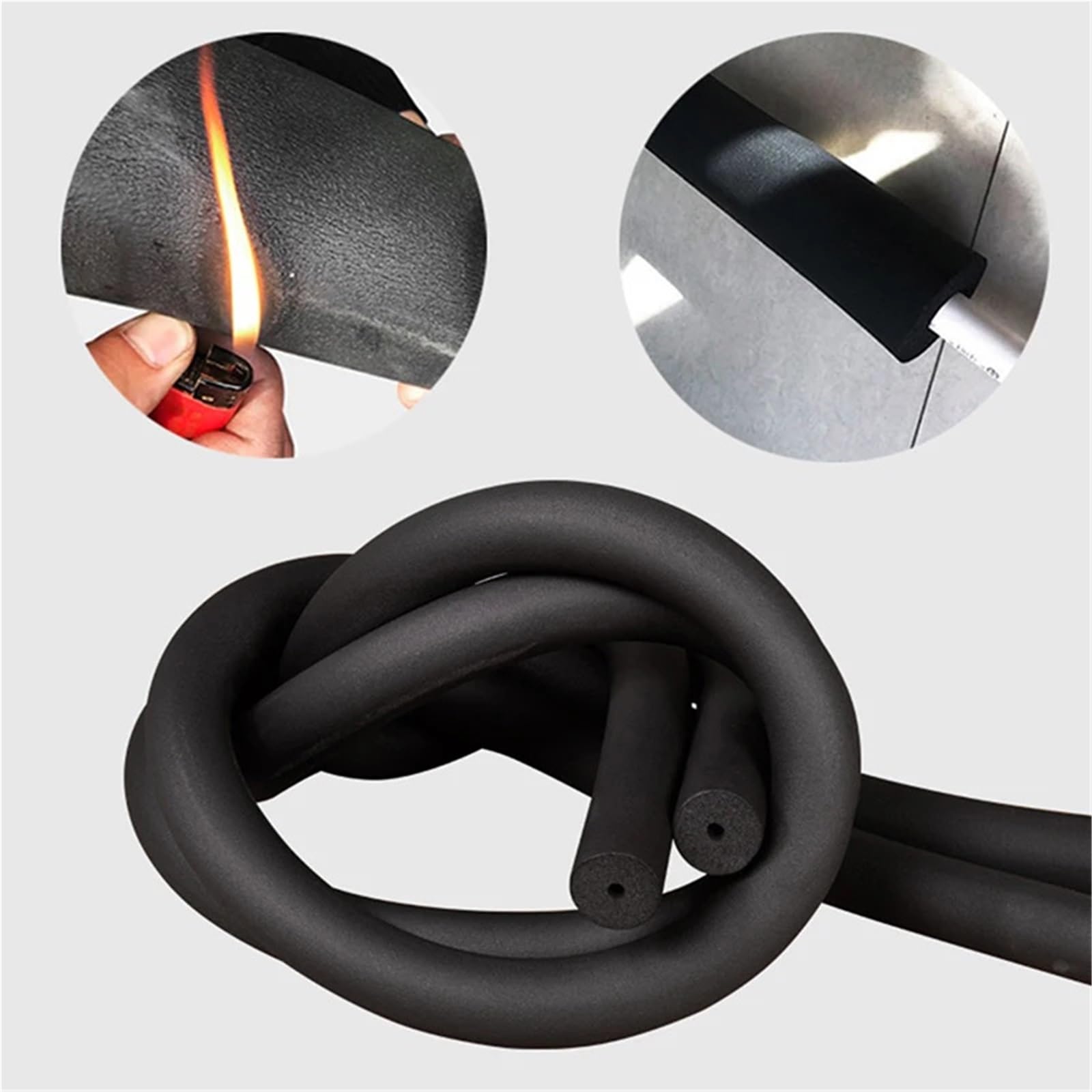 Aislante Tubo Aire Acondicionado Tubo de Goma Espuma de Esponja de Tubo de Aislamiento térmico PPR de 1,8 M for Tubos Exteriores de Aire Acondicionado a Prueba de Agua(ID13MMxthickness9MM)