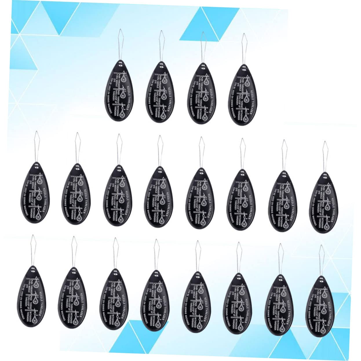Gadpiparty 3 Series Enhebrador De Agujas De Aluminio Herramienta De Costura Para Manualidades Para Agujas De Mano Y Máquina Para Personas Con Dificultades El Enhebrado 20 Piezas*3