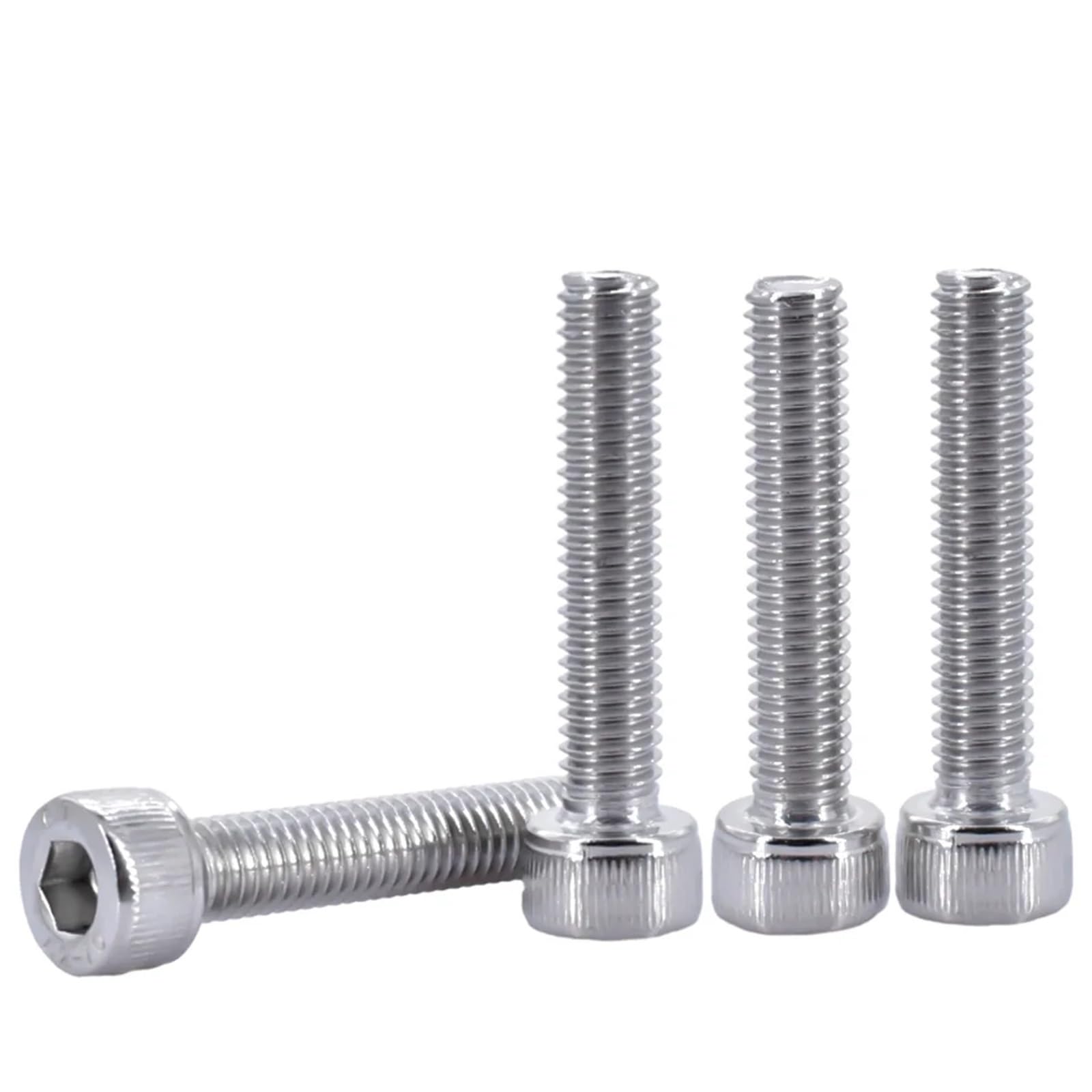 Bulloni a testa esagonale incassata, 20 pz 304 In Acciaio Inox Esagonale Vite A Esagono Incassato DIN912(50mm,M1.6)