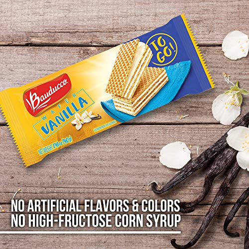 Image of Bauducco Mini Wafer Cookies, Chocolate & Vanilla, 3 Creamy Layers, Crispy Wafers, Single Serve, No Artificial Flavors, 31 oz (Pack of 22)
