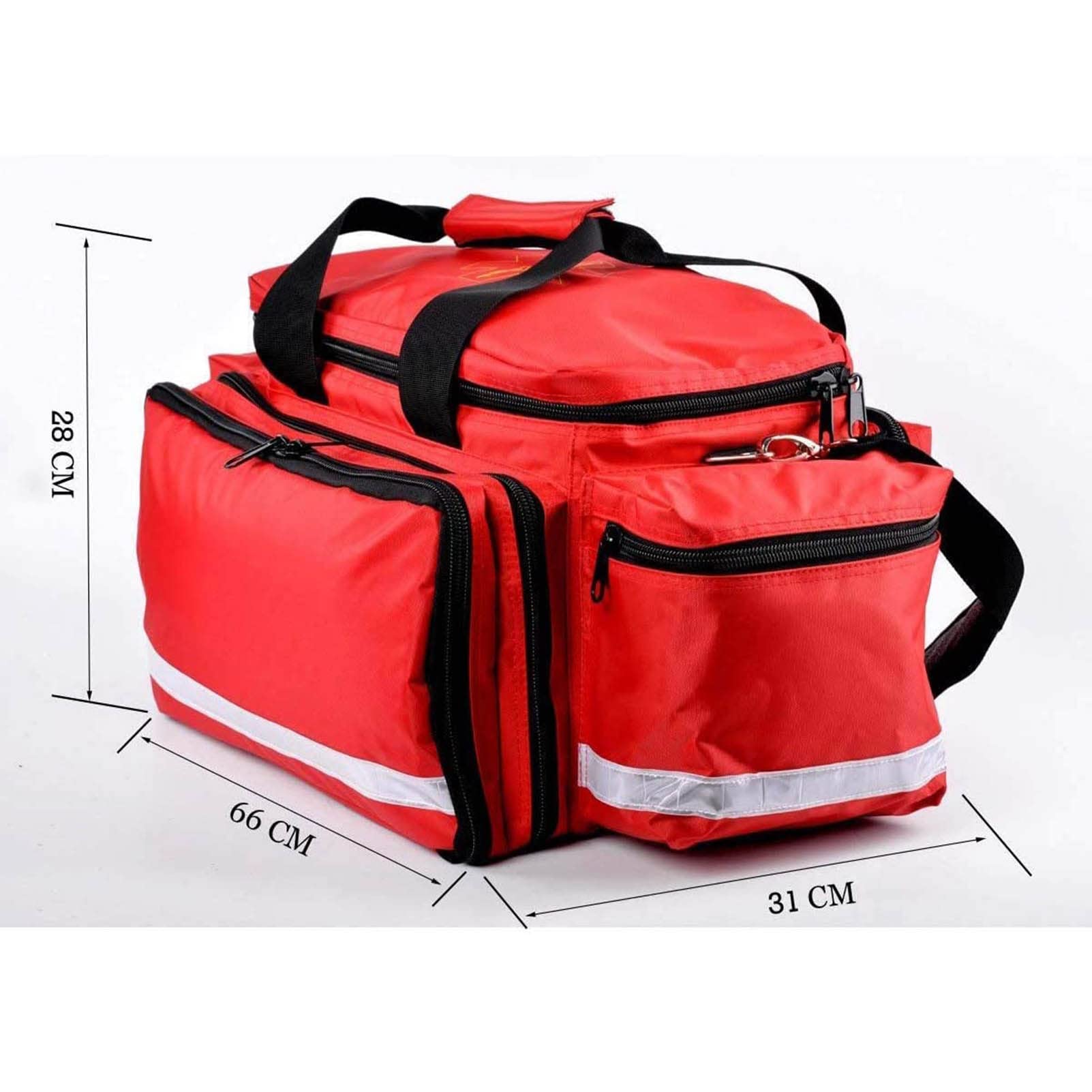 Botiquín De Primeros Auxilios, Botiquín De Primeros Auxilios Profesional, Bolsa Médica De Almacenamiento, Bolsa Completa De Respuesta Ante Emergencias, Ideal para EMT, EMS, Paramédicos, Rojo