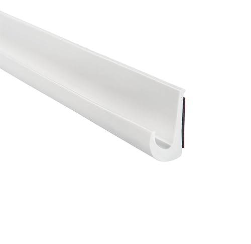 Trim-Lok - Canaleta de goteo color blanco 12 pulgada de altura 25 pies de longitud