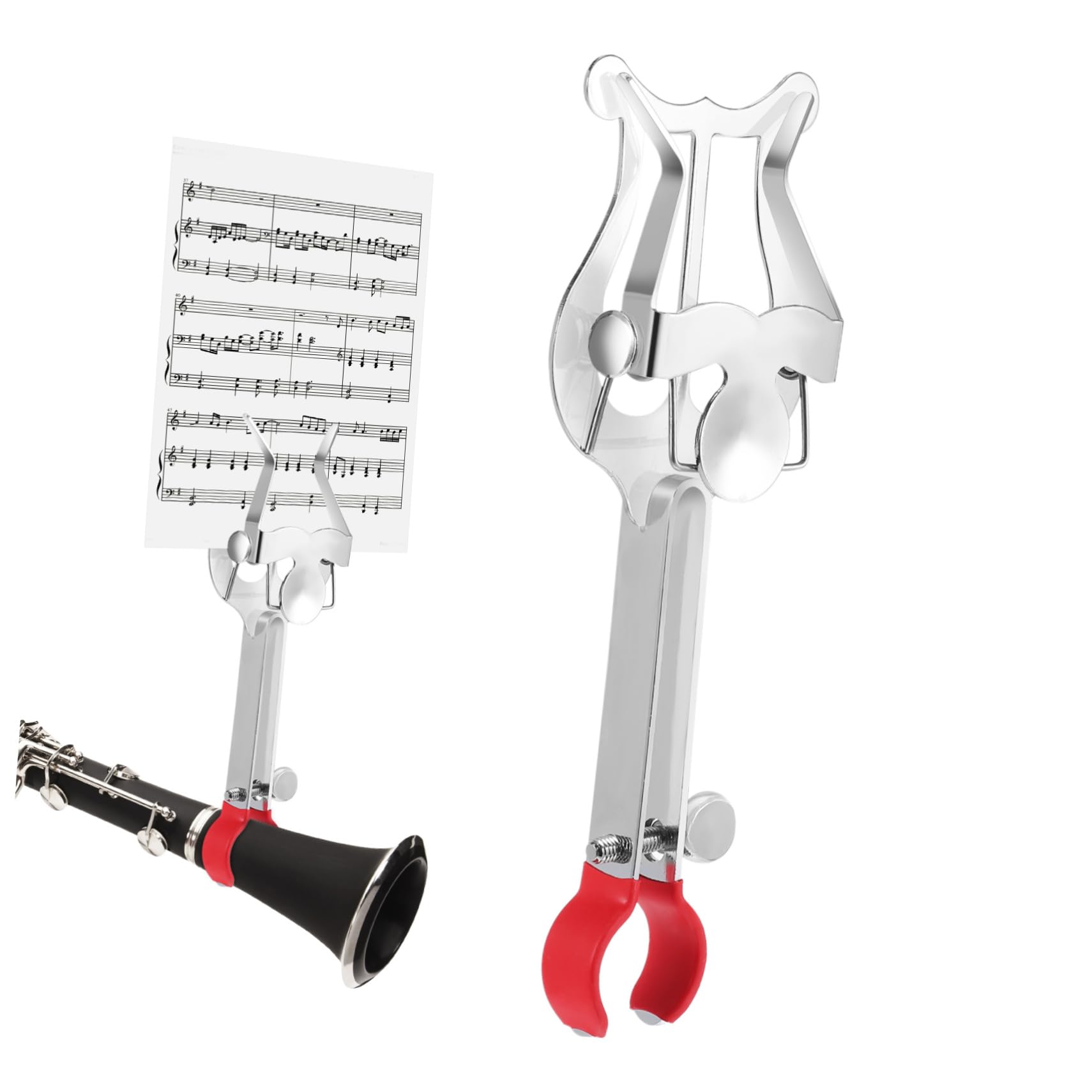 SUPVOX Marching Band Music Clip Sheet Music Holder Clarinet Lyre Clip Trumpet Lyre