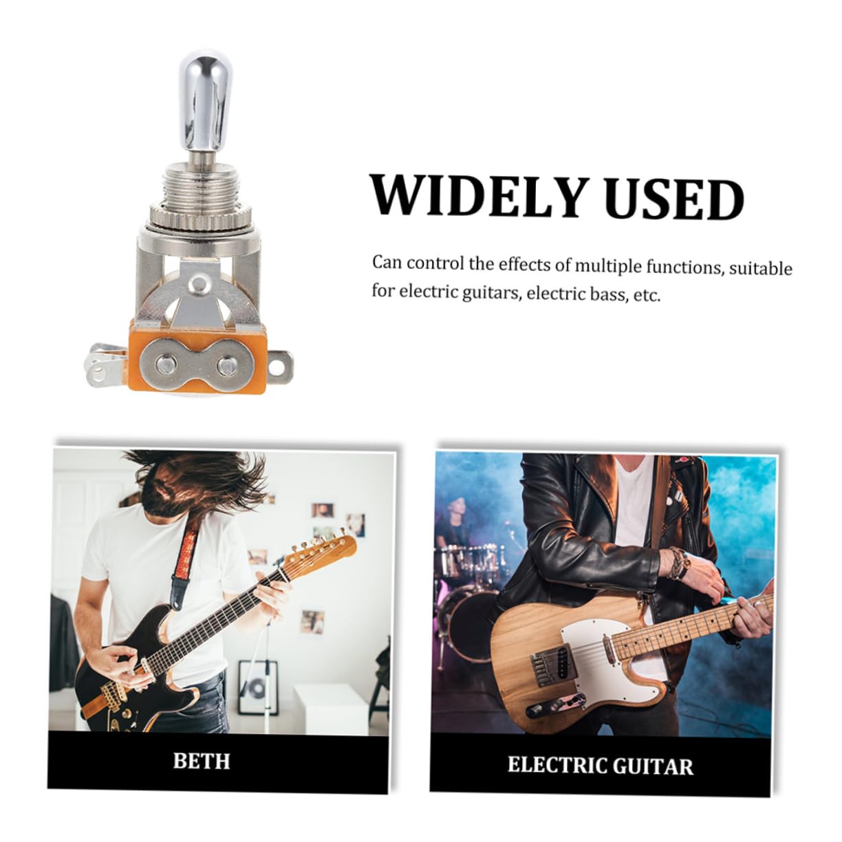 10piezas Selector De Pastillas Para Guitarra Eléctrica De Metal Vías De Fácil Instalación y Duradero Accesorio Para Cambios De Tonos