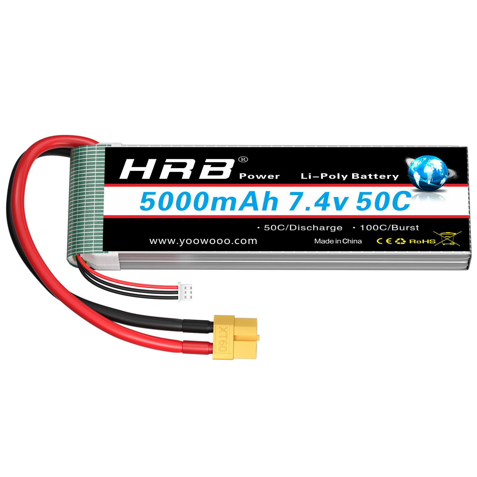 Vhbw Batteria Con XT60 Per Modellismo Per Es. Macchine Da Corsa, Elicotteri, Aerei (2700mAh, 7