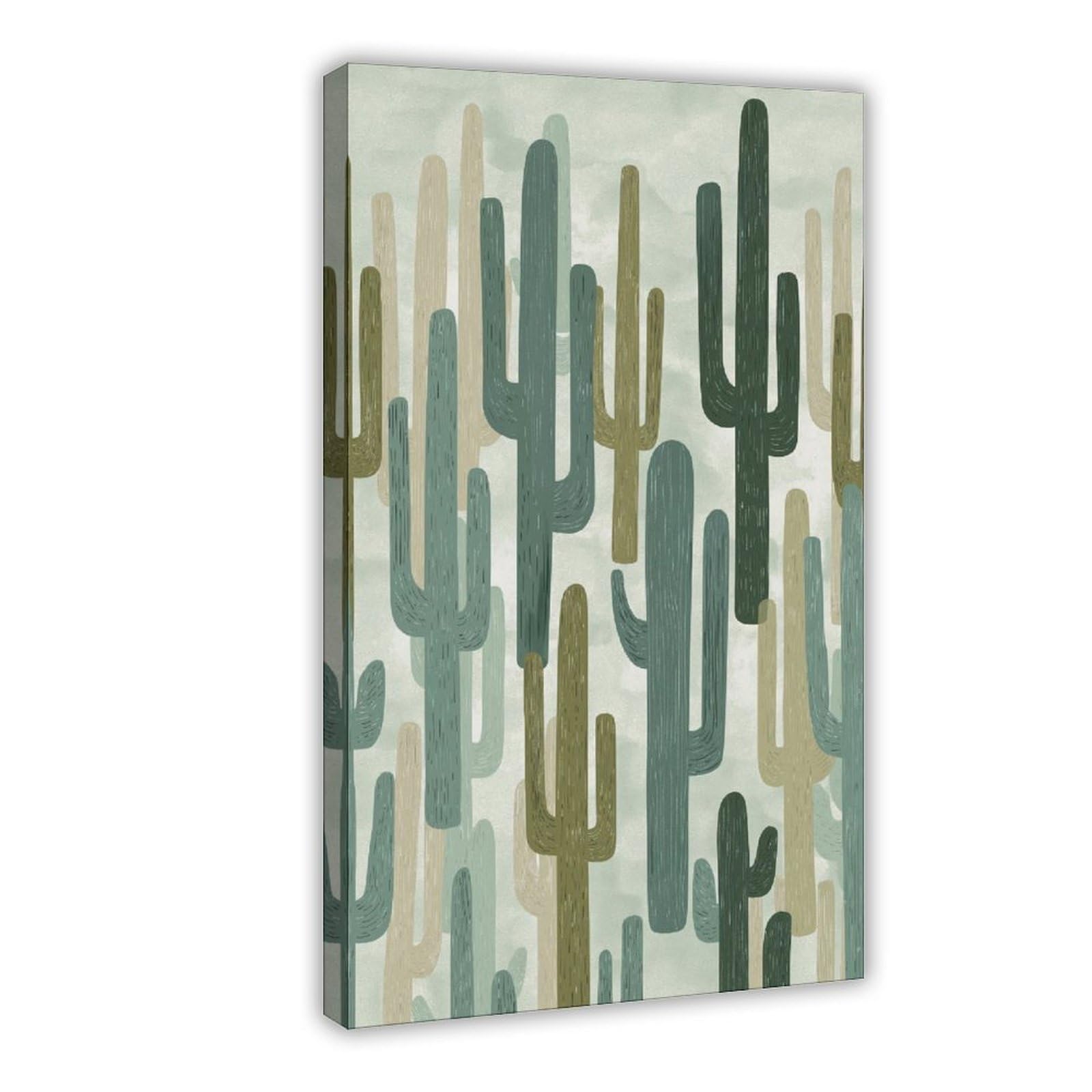 MRYCQ Cactus Desert Poster Canvas Poster for Office Decor Gift