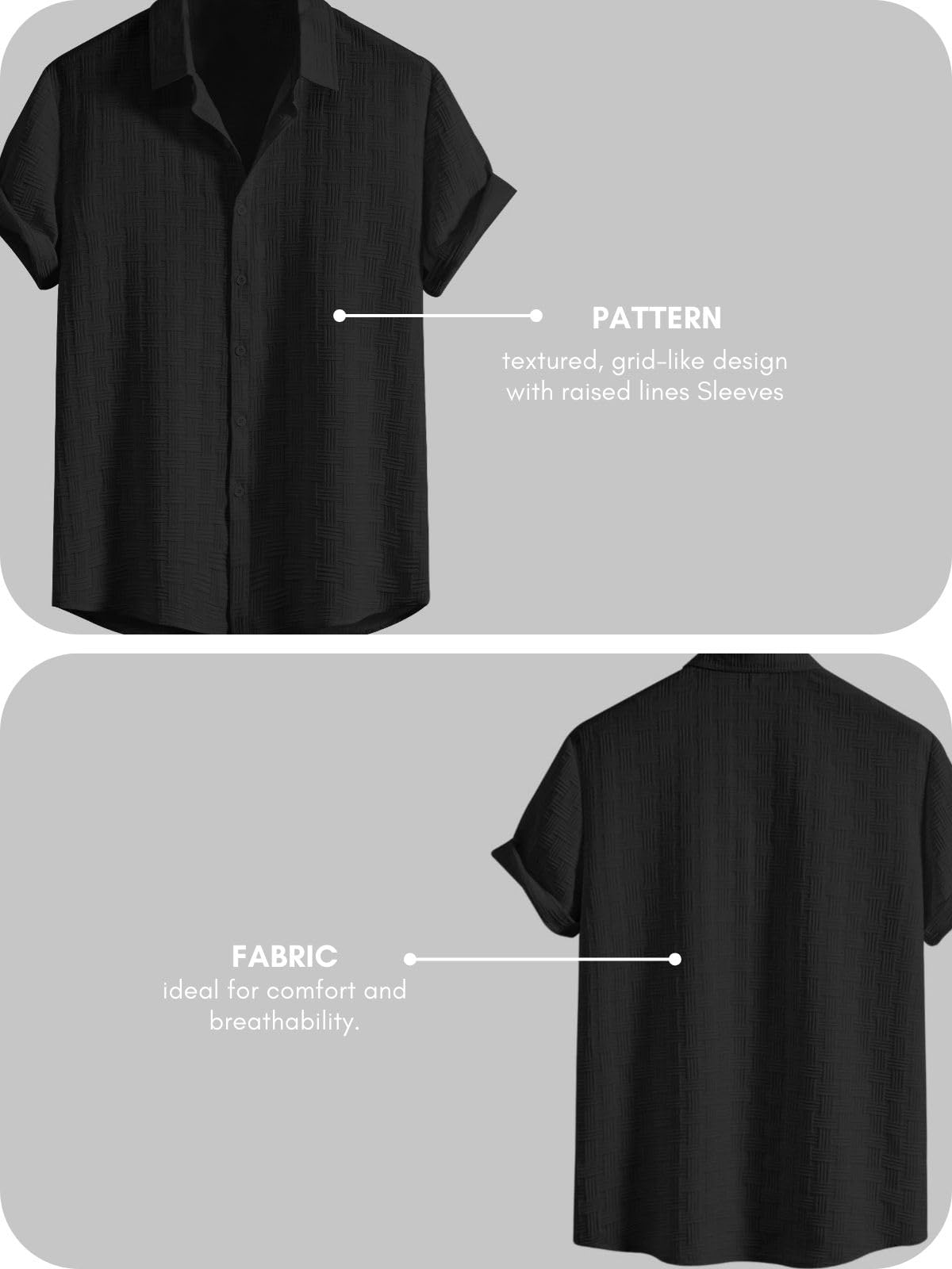Leriya Fashion Camicia Uomo Regular Fit Cotone