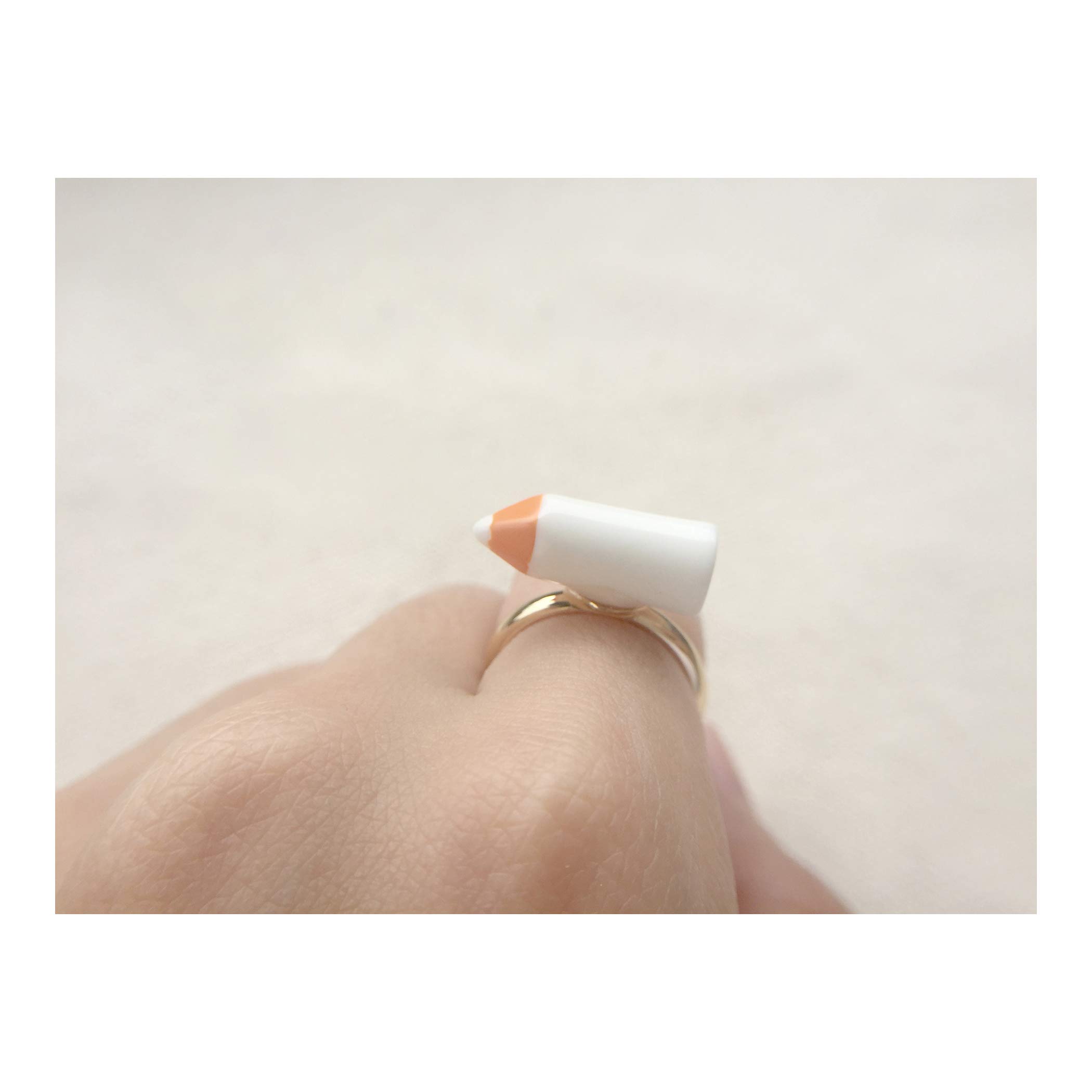 Bague crayon originale fait main idée cadeau originale fille