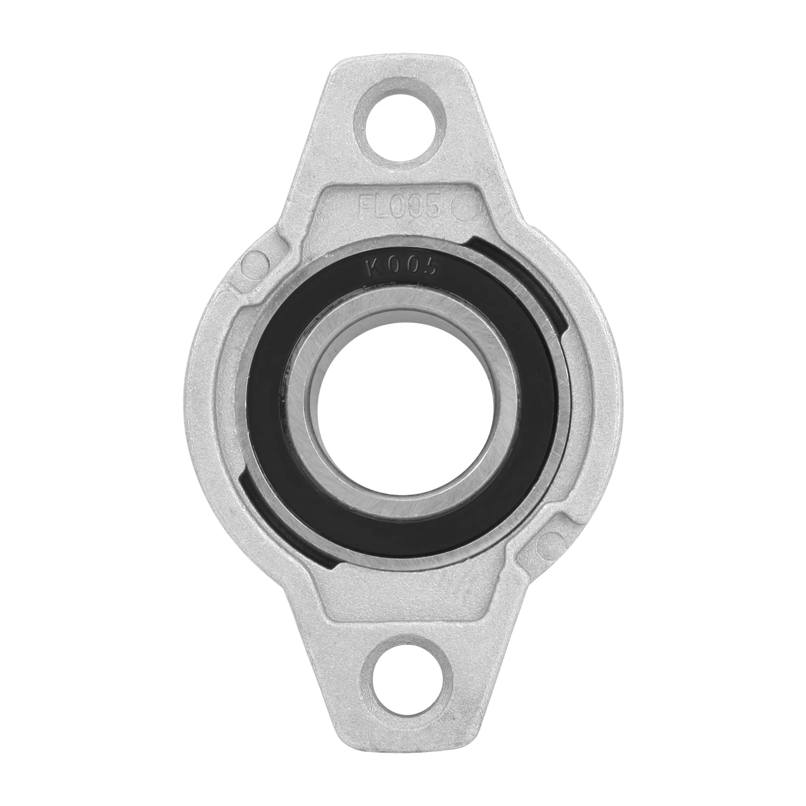 HiPicco Lot de 4 roulements à billes KPL005 montés sur bride – Alésage 25 mm ID Auto-alignement en alliage de zinc pour tige d'arbre linéaire de 25 mm de diamètre