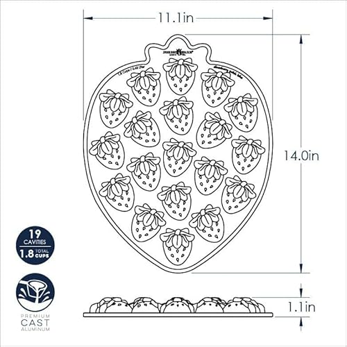 Nordic Ware Strawberry Patch Bites Pan #TOP4
