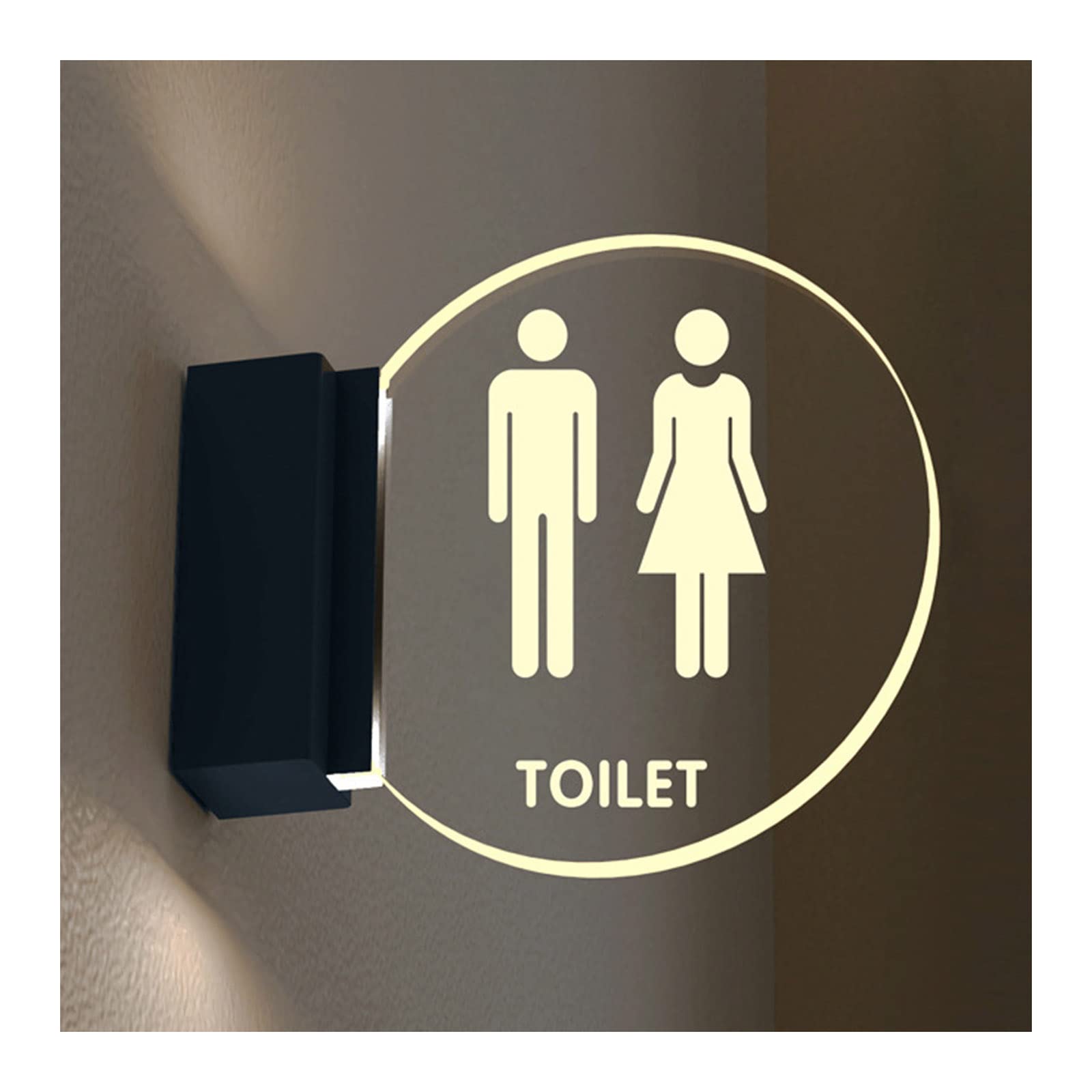 Cartello LED Per Bagno ZoRHac - Insegna Acrilica Moderna Unisex Con Luci A LED - Foto 7