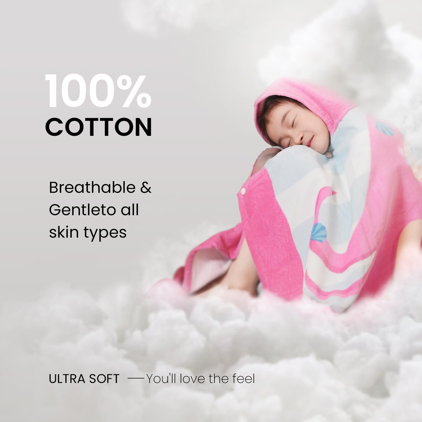Strandlaken voor kinderen met capuchon, 100% katoen, zacht en absorberend, badhanddoek, overtrek, voor jongens en meisjes, extra maat: 127 x 76 cm (sterren Strandlaken voor kinderen met capuchon, 100% katoen, zacht en absorberend, badhanddoek, overtrek, voor jongens en meisjes, extra maat: 127 x 76 cm (sterren