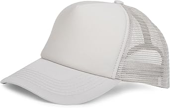 styleBREAKER Unisex 5-Panel Trucker Cap mit Mesh-Einsatz | verstellbares Basecap mit Click Snap Verschluss | luftiges Netz Cap für Damen und Herren