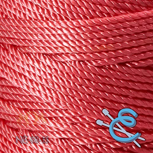 Image of Espiga No.18-100% Nylon Omega String Cord for Knitting and Crochet - 11 Coral