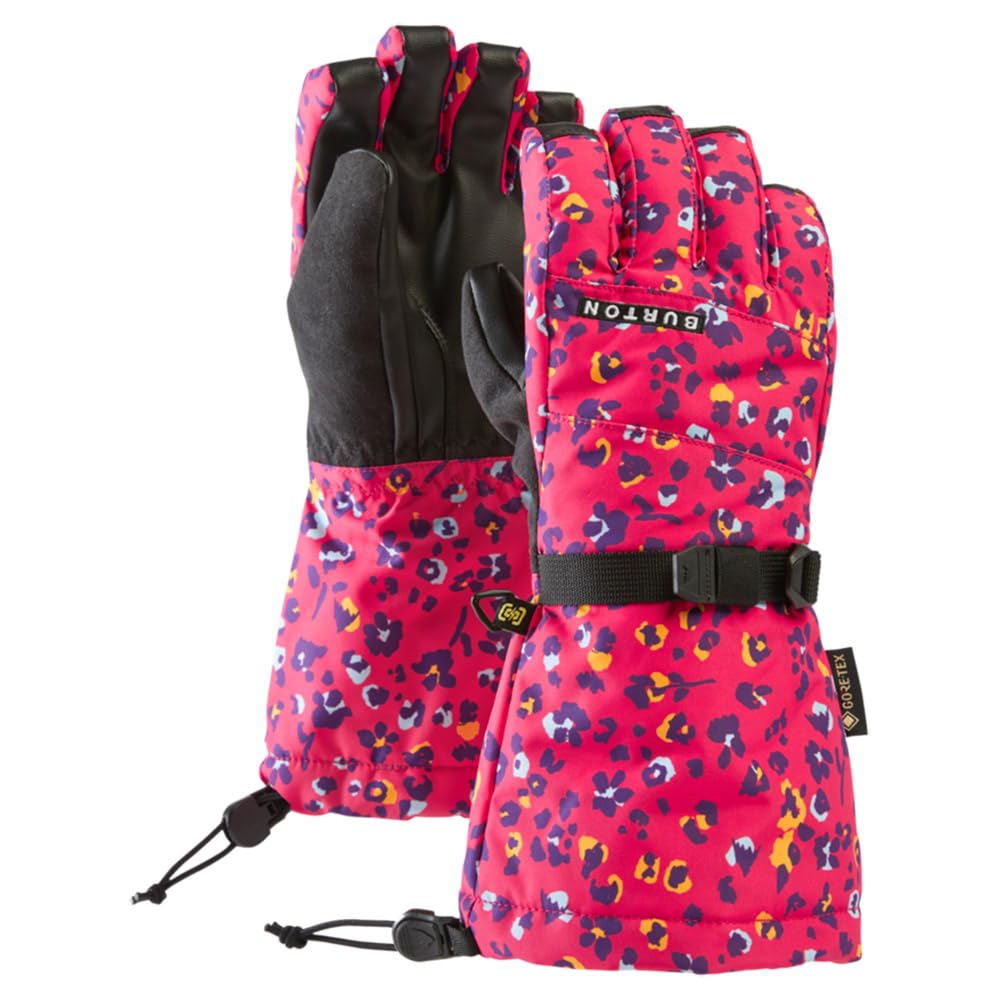 Burton - Rękawiczki narciarskie / Snow Gore-tex Wildcat Floral Girl - Rozmiar XL - Różowy