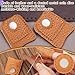 Ftyiwu Sewing Thimble, Hand Sewing Thimble with Storage Box, Adjustable Metal Sewing Thimble, Leather Finger Protector, DIY Hand Sewing Tool Accessories