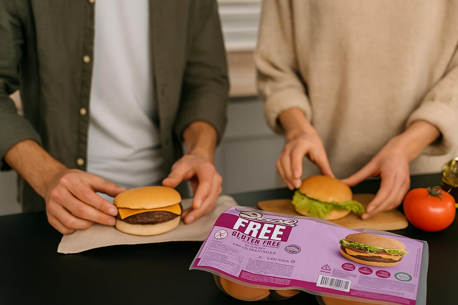 Panini per Hamburger Senza Glutine 6x300g – Pane Morbido e Genuino, Fonte di Fibre – Senza Alcol e Conservanti, Ideale per Celiaci – Pane Gluten Free Soffice e Gustoso per Panini e Toast Gourmet