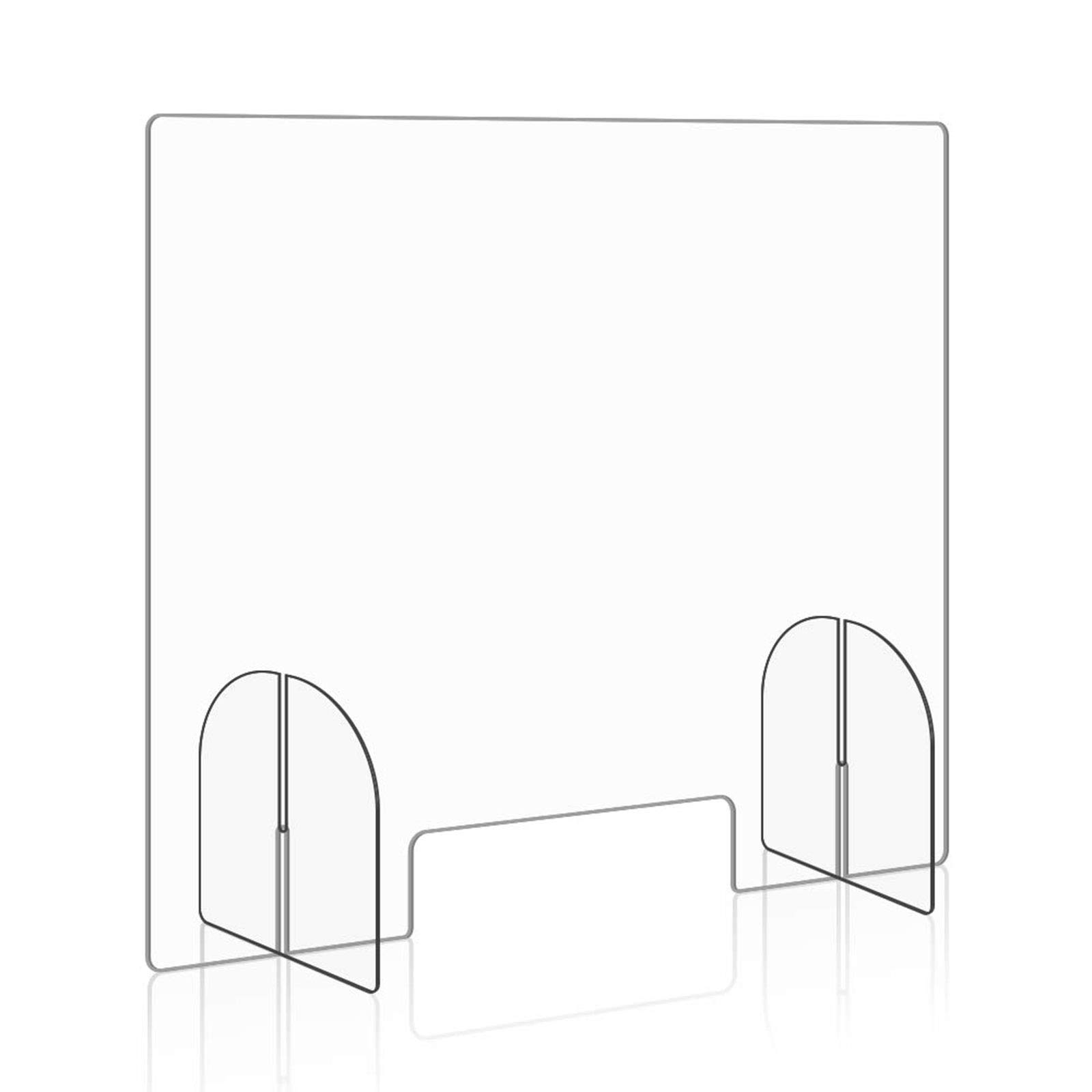 Buy WYCD Plexiglass Barrier for Counter Plexi Glass Screen, Acrylic