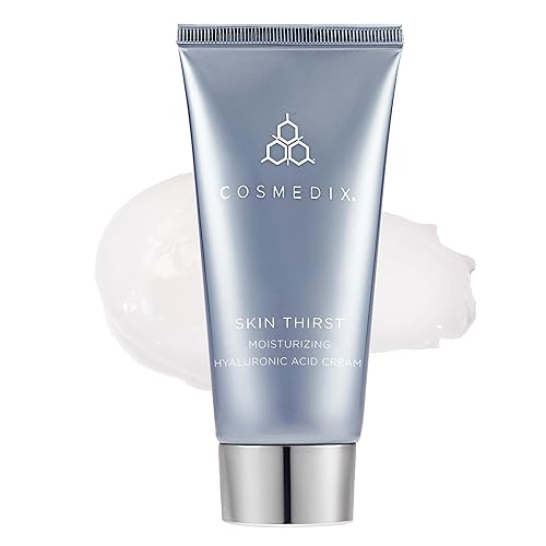 COSMEDIX Skin Thirst Crema hidratante de ácido hialurónico rellena la piel y refina los poros fórmula de gel a terciopelo vegano libre de parabenos