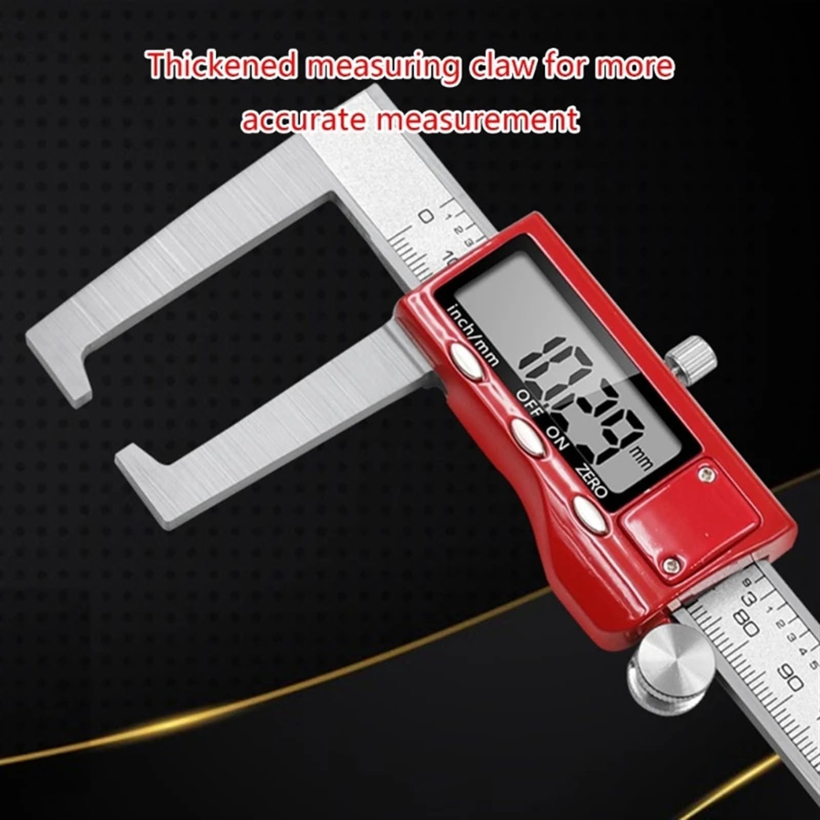 Calibro elettronico for strumento di misura da 0-150 mm, calibro for rotore del disco freno digitale in acciaio inossidabile, a corsoio, micrometro Per Misurzione Esterna, Interna