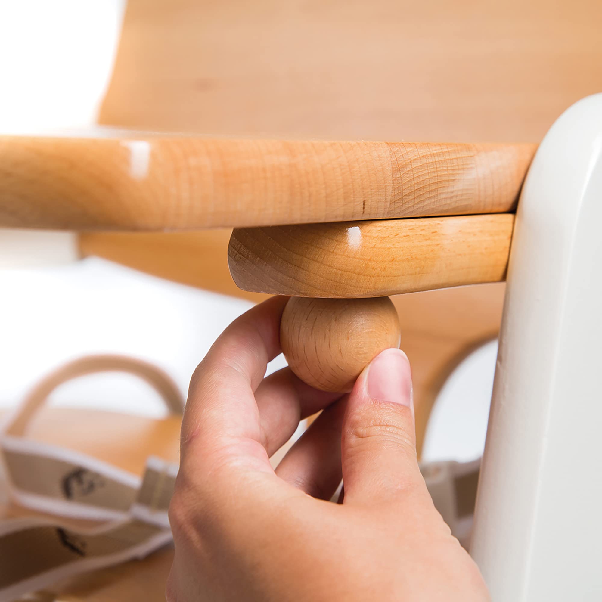 roba Trona Evolutiva de Madera Maciza Kid Up + Bandeja de Comida Desmontable, Altura Ajustable, de 6 Meses hasta 50 kg, Bicolor