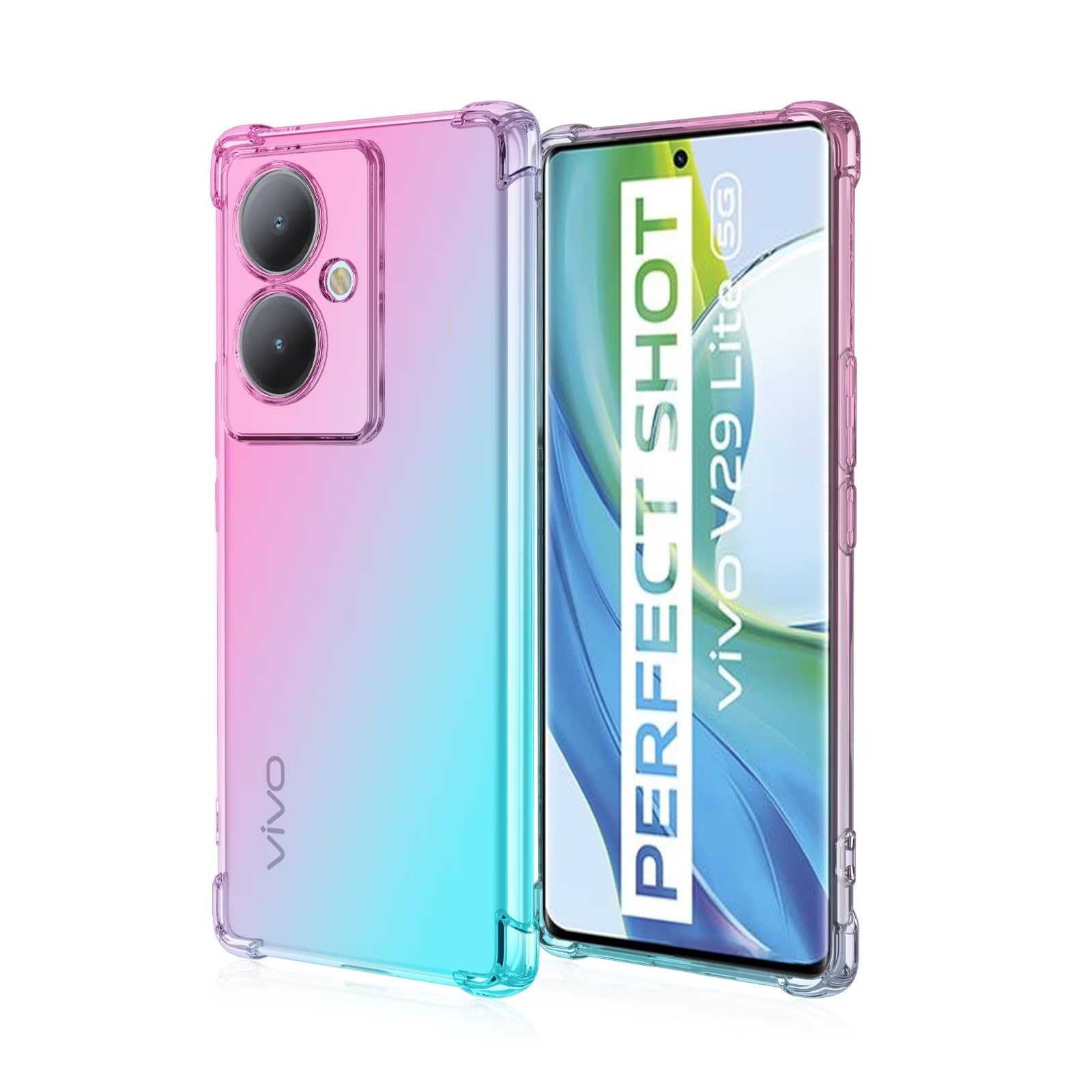 Custodia HONLEN Per Vivo V29 Lite 5G / Y78 Plus Con Base Magnetica Incorporata (Blu) - 2