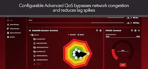 Miniatura 2 de NETGEAR Nighthawk Pro Gaming XR700 Router WiFi con 6 puertos Ethernet y velocidades inalámbricas de hasta 7.2 Gbps, AD7200, optimizado para el ping