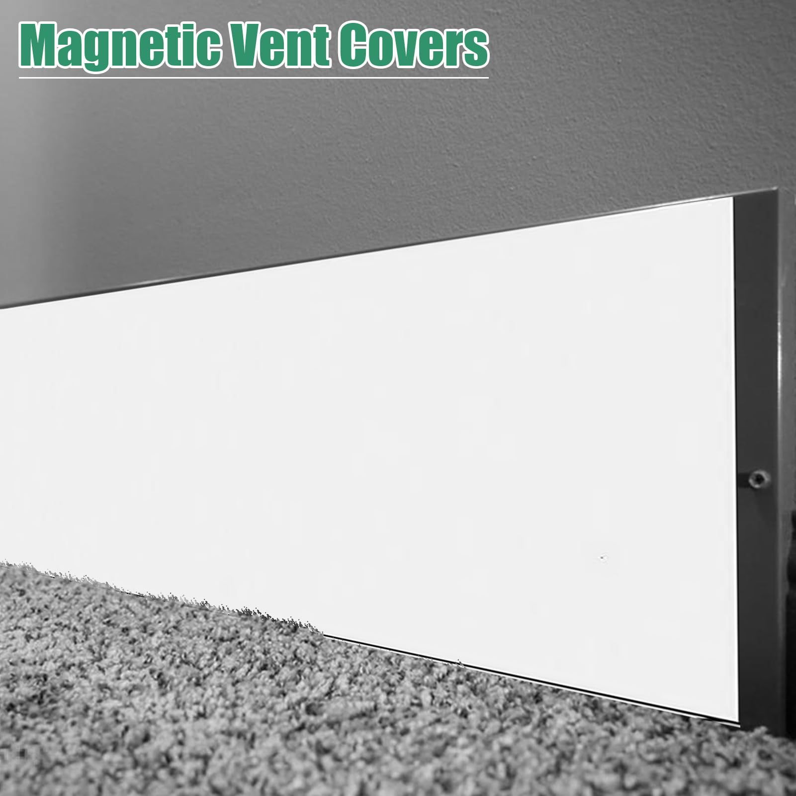 Confezione da 3 coperture magnetiche resistenti per prese d'aria standard per pavimenti domestici, coperture per prese d'aria standard, multifunzionali, con guarnizione completa, 14 x 30,5 cm, per