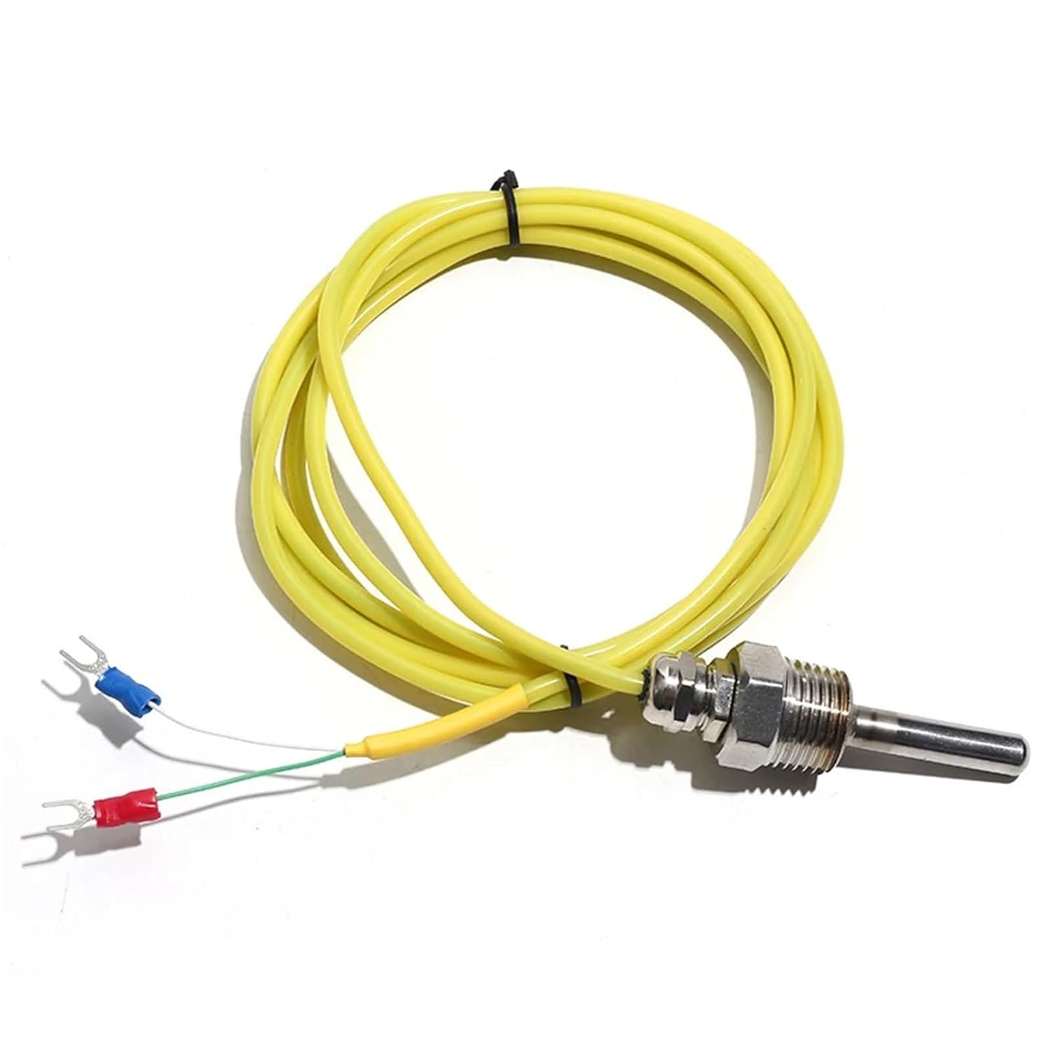 K型温度センサー、2mケーブル、M12/M20x1.5ネジプローブ、ステンレススチール、シリコンシールド線、1個(M20x1.5 p