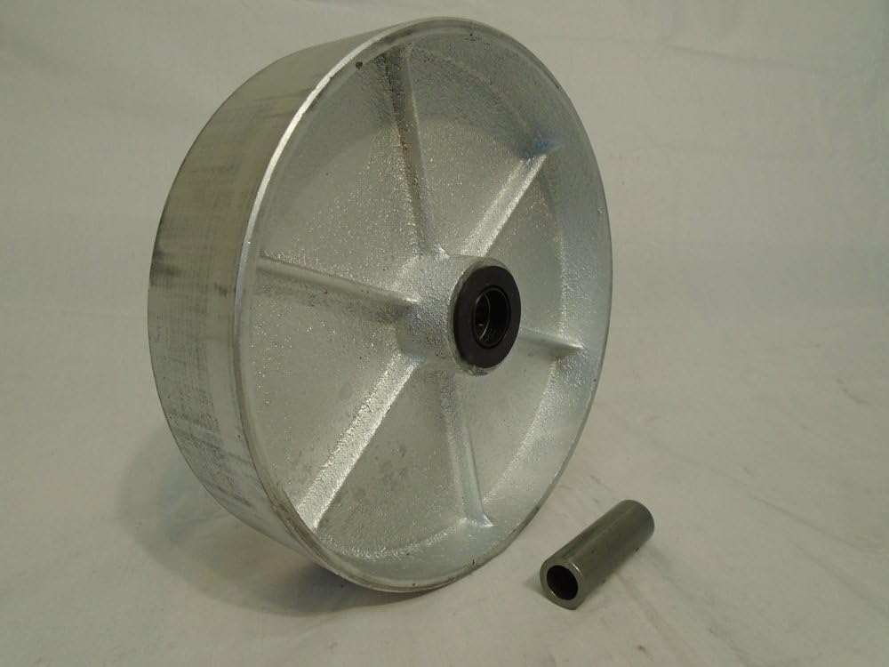 8" X 2" Semi-steel Wheel with Roller Bearing & 1/2" Bushing 1250 Lbs