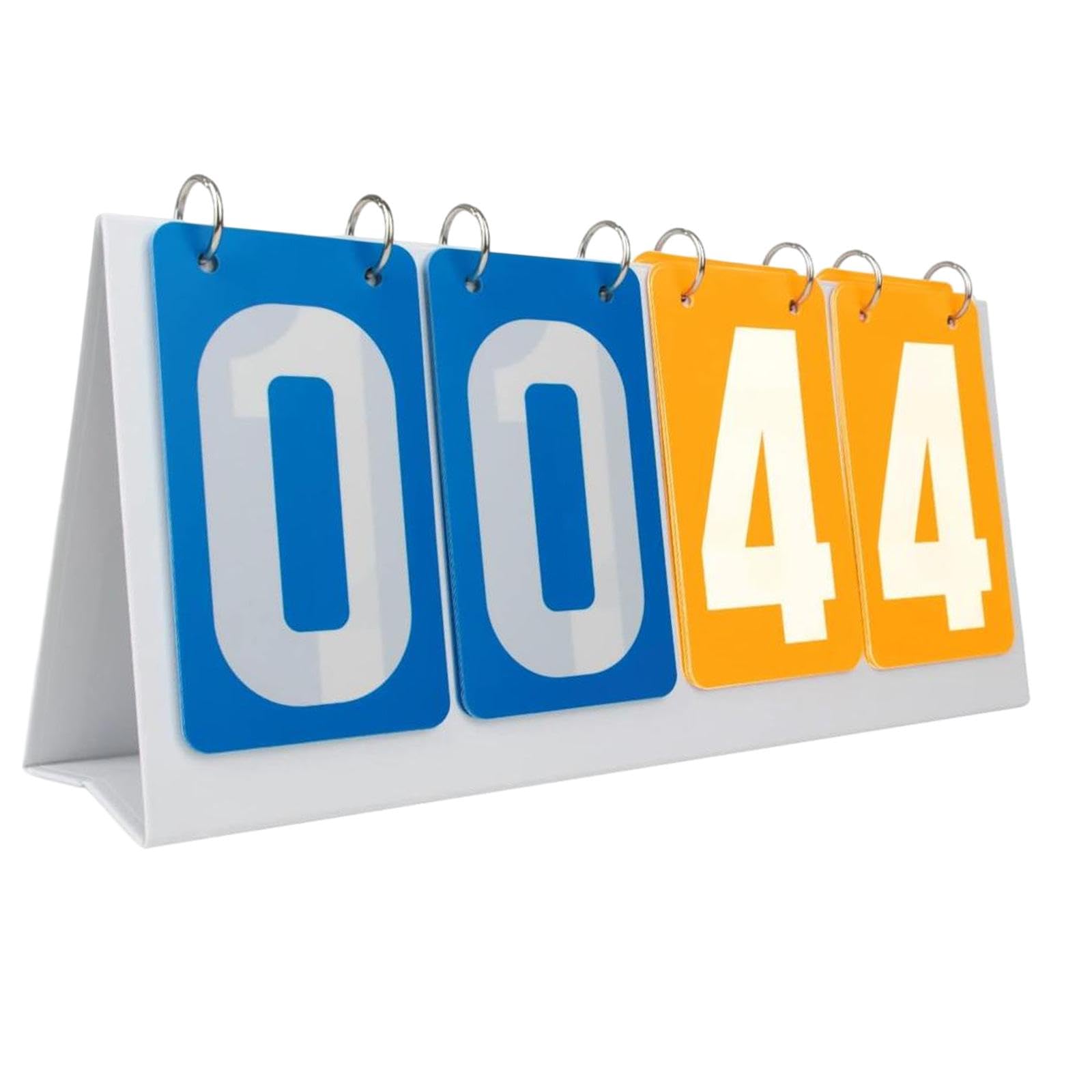 kowaku Flip Score Board Sport Scoreboard Scorekeeper Score Counter Table Score Flipper for Badminton Tennis Ball Soccer, Blue Yellow