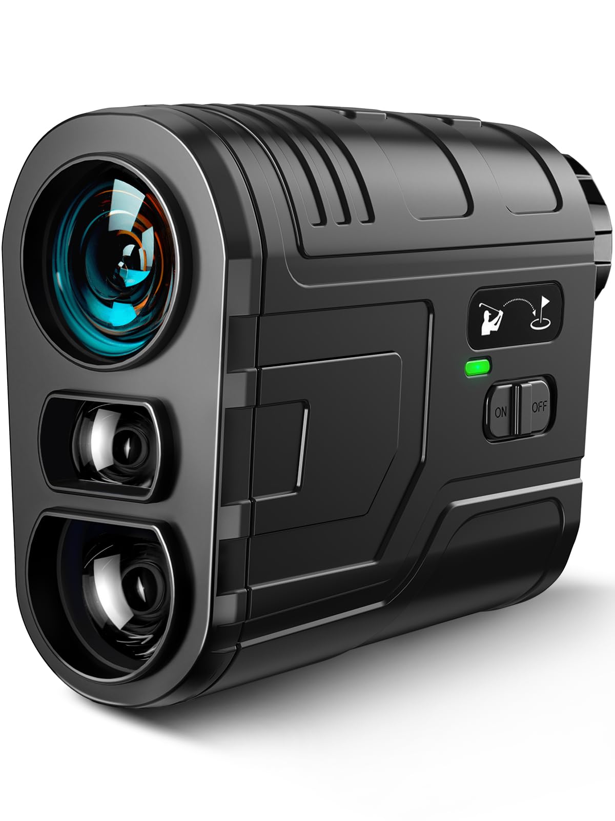 Golf Range Finder with Slope, Switch for Tournament, 1200 Yards Rechargeable Laser Rangefinder, 7X Magnification, Flag Lock Vibration, Distance Measuring Device Accessory for Men