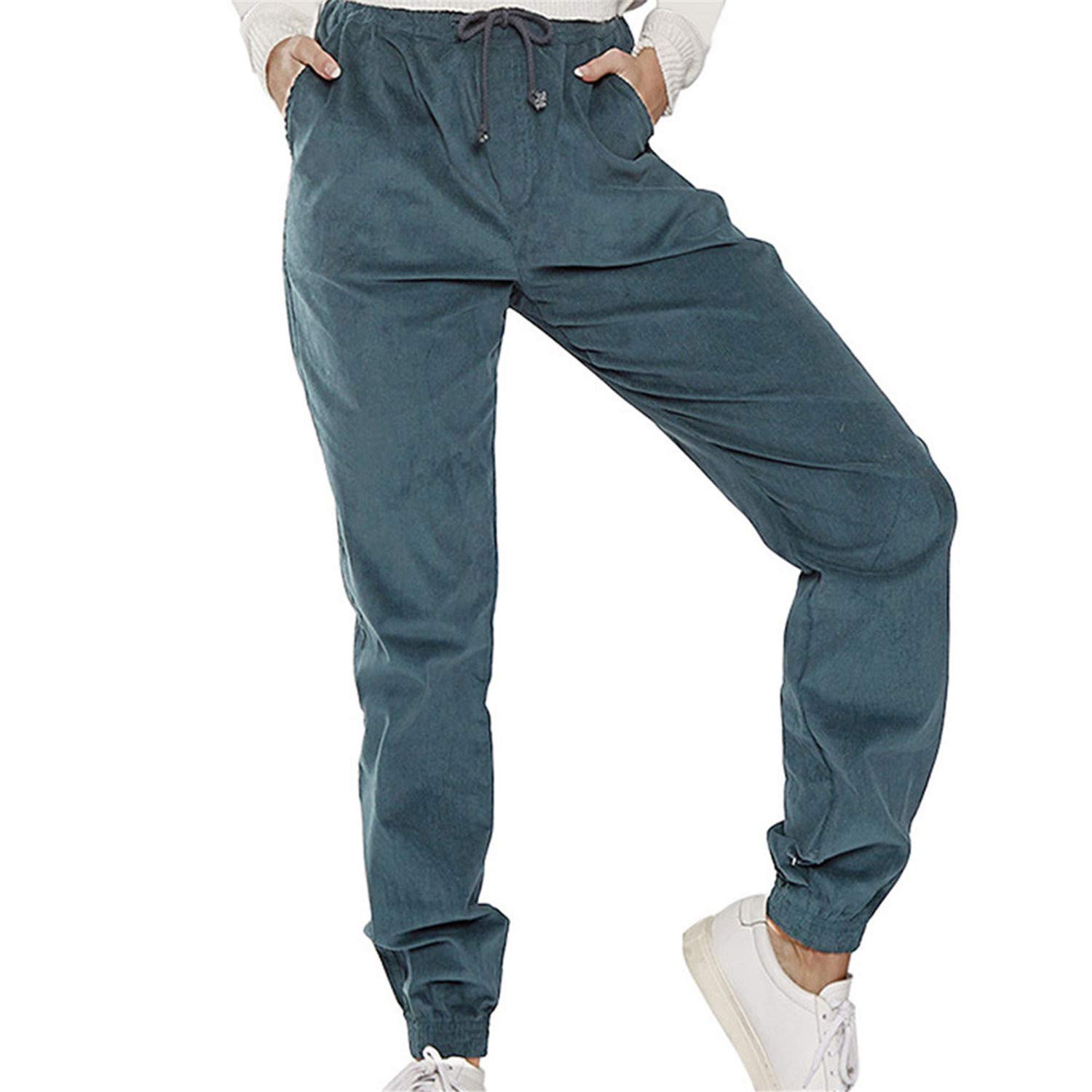 Availcx Casual Loose Winter Pants Women 