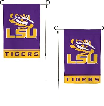 Desert Cactus Louisiana State University LSU Garden Flag 19 x 12 inch LSU Tigers Banner, For Outdoor Display and EventsDesign A