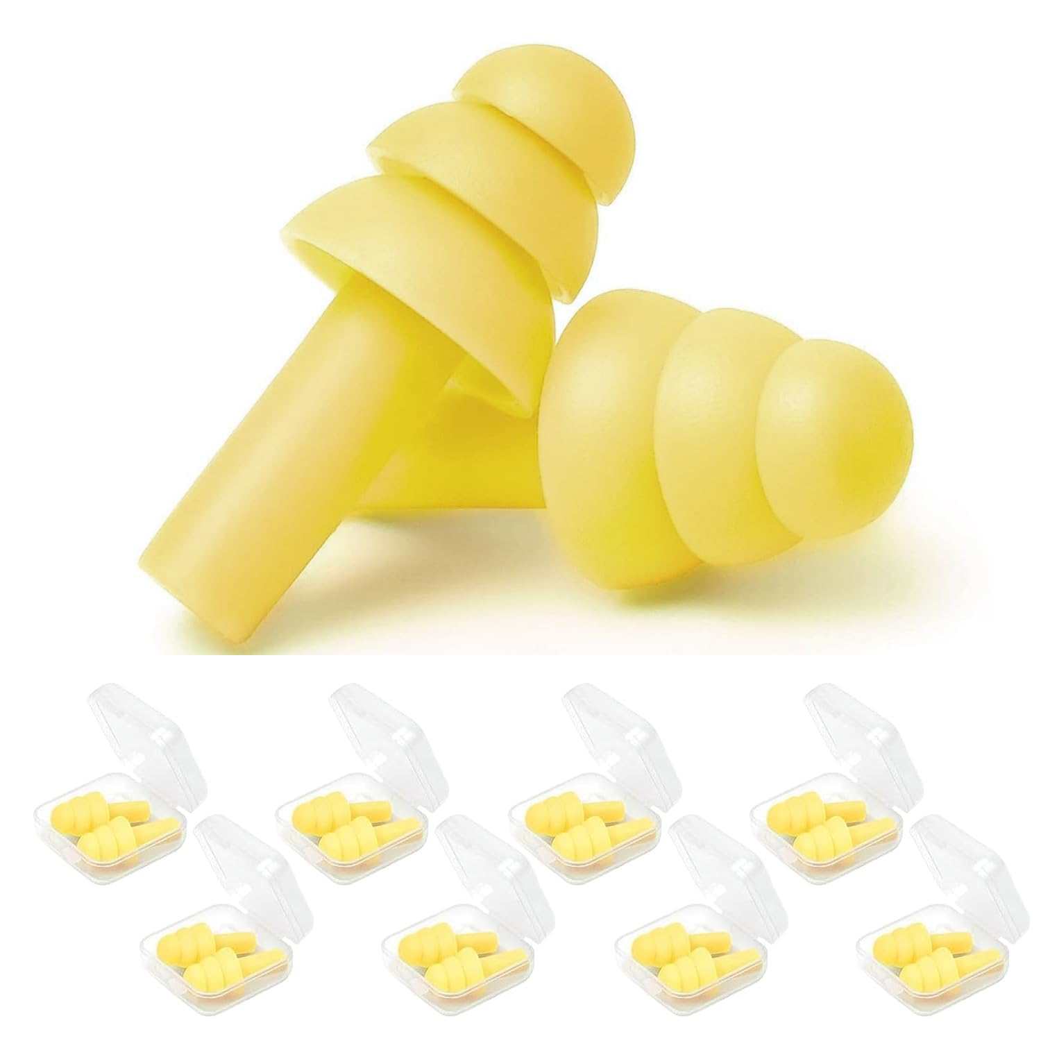 Earplugs for Sleeping Noise Cancelling, 8Pairs Reusable Ear Plugs