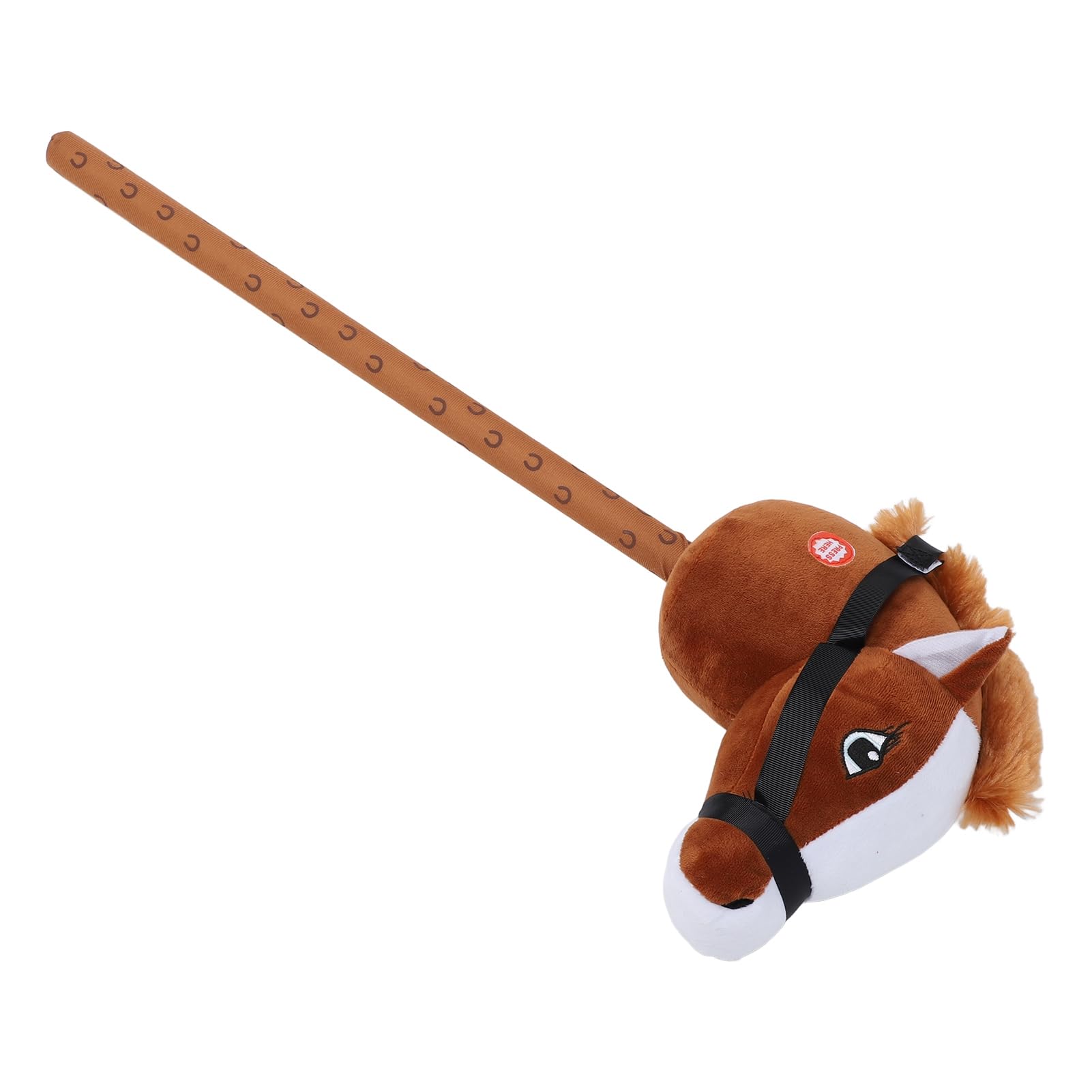 EMUKOEP Peluche de Juguete de Palo de Caballo Suave con Sonidos Realistas para Niños, Regalo para Niños Pequeños, Cómodo Juguete de Cabeza de Caballo para Abrazos Interminables, 27,56 X 4,72 X 9,84