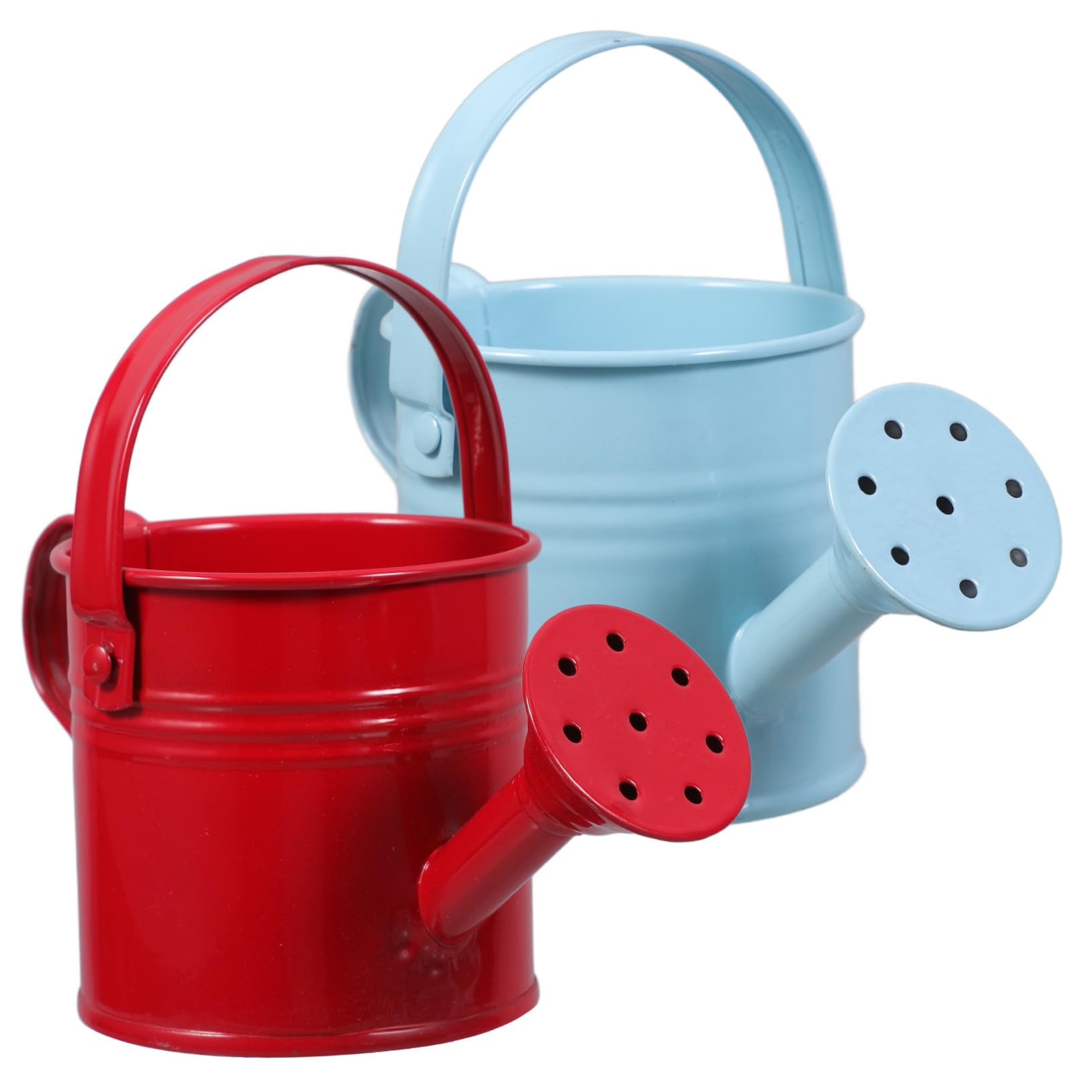 Arrossoir en fer SEWACC rouge et bleu ciel pour l'entretien facile de vos plantes de maison