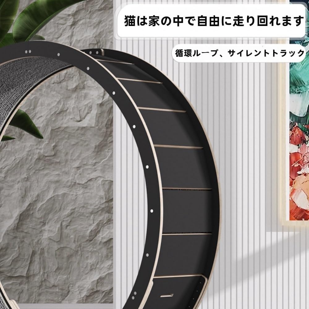 【引き取り限定】キャットトレードミル　グレー 大型 Amazon | キャットホイール 大型猫用トレッドミル 猫用爪とぎボード 自