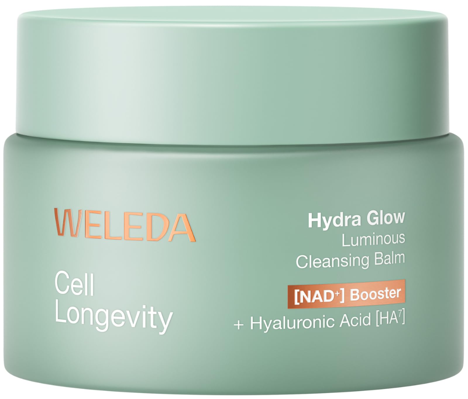 WELEDA Cell Longevity Hydra Glow Luminous Cleansing Balm - Gesichtsreinigung Balsam mit [NAD⁺] Booster & Hyaluronsäure reinigt die Haut & spendet Feuchtigkeit (Naturkosmetik, vegan, 80g)