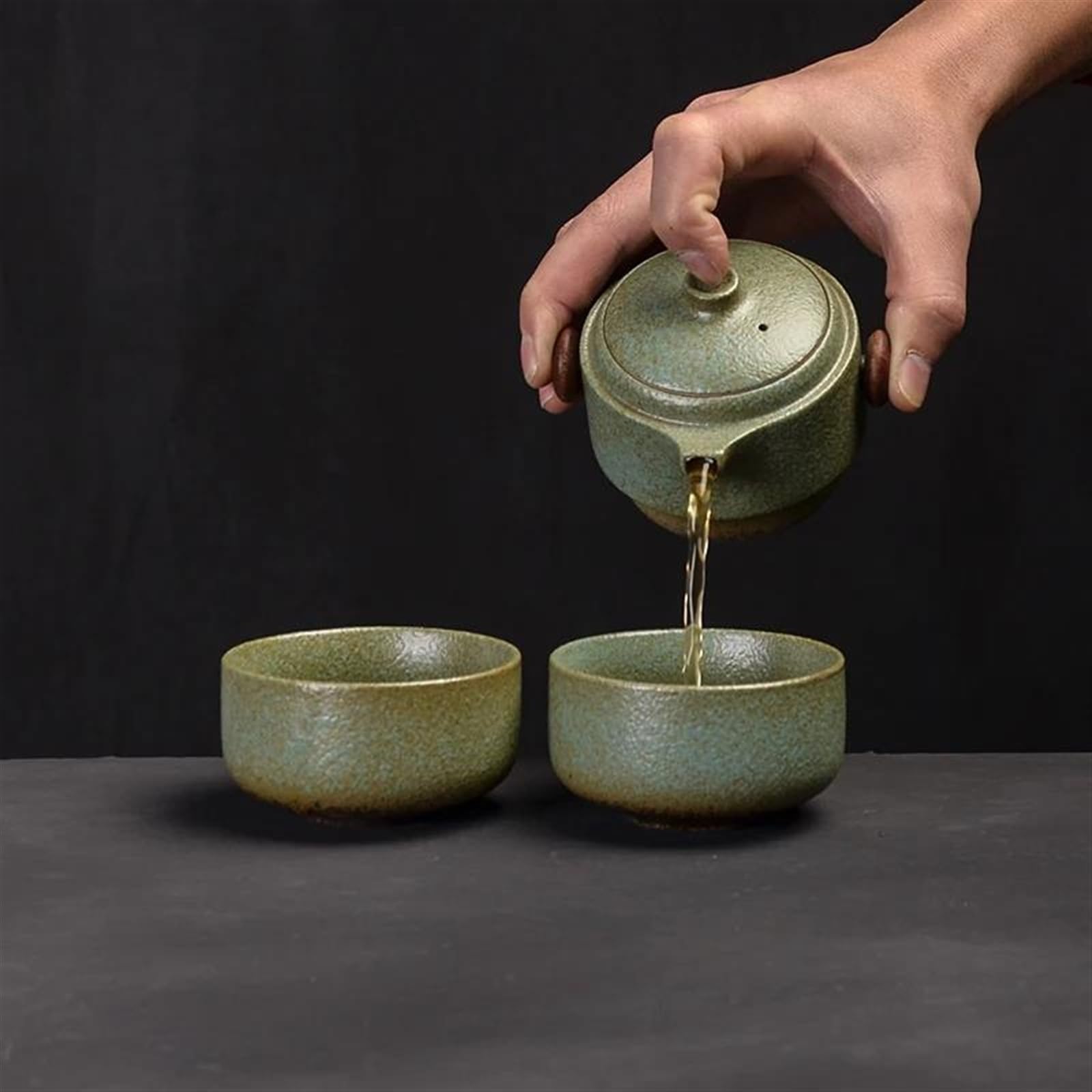 Czajniki Japońskie ceramiczne czajniczki Filiżanki do herbaty Ręcznie robiony przenośny zestaw do herbaty podróżnej i biurowej Porcelanowy zestaw do herbaty Przenośny zestaw do herbaty