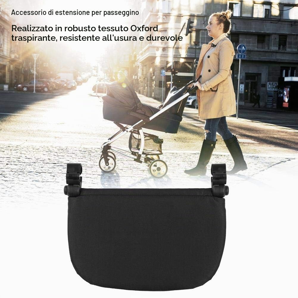 Pedana per passeggino 21cm per passeggino YOYA VOVO Pedana infantile Accessori per YOYO Pram Sleeping Extend Board(nero)