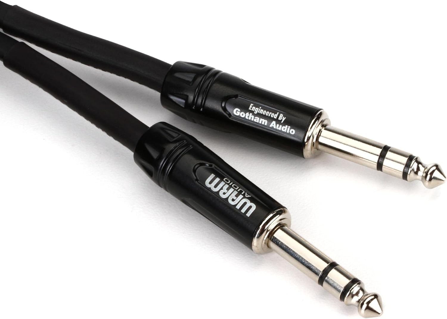 Warm Audio Pro-TRS-10' Pro Series TRS to TRS Cable - 10-foot,Black/Silver
