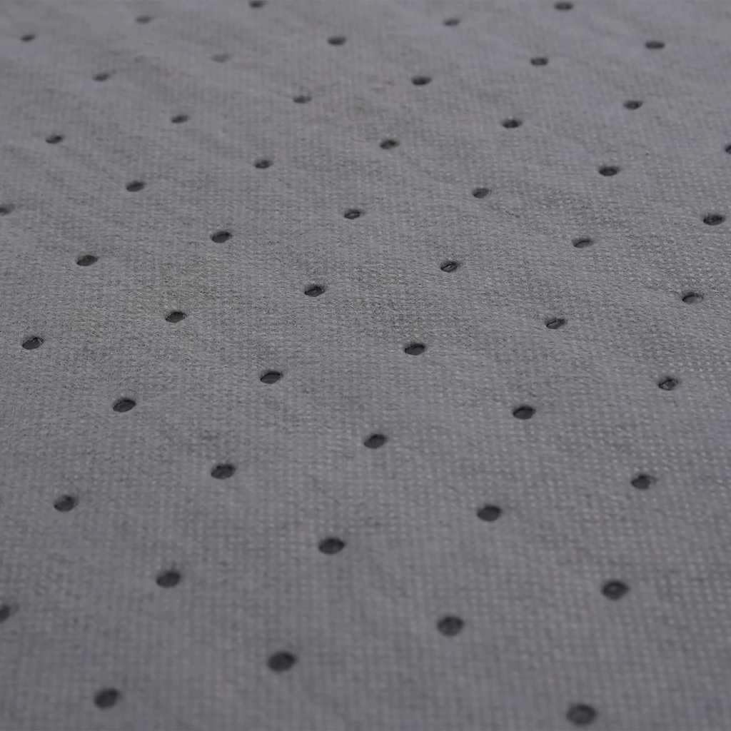 Panno per legare l'olio, grigio, in polipropilene, 40 x 1000 cm, forato, assorbe lo sporco di olio, per officina, fabbrica, casa, pulizia rapida e ordine per la cura dell'auto