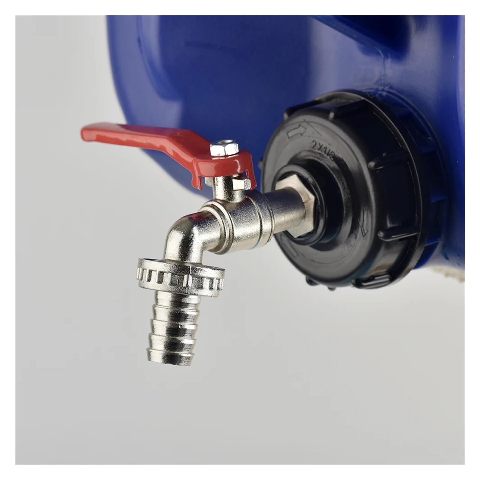 łącznik gwintowany, 1 szt. Adapter do kranu zbiornika IBC S60*6 z grubym gwintem mosiądzu/stopu 16 mm Szybkozłączka Zawór zamienny ogrodowy Domowy(C)