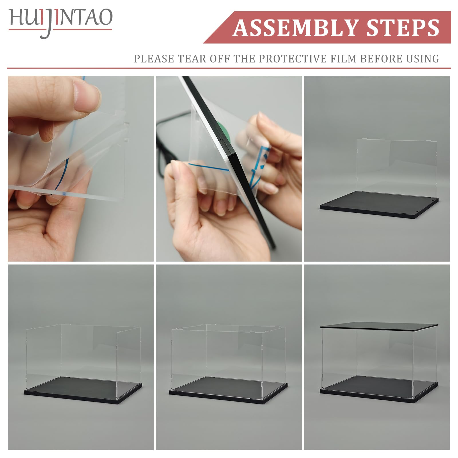 Siyecioa Vitrina Pared Expositora Para Colecciones, Cristal Expositor Metacrilato, Caja