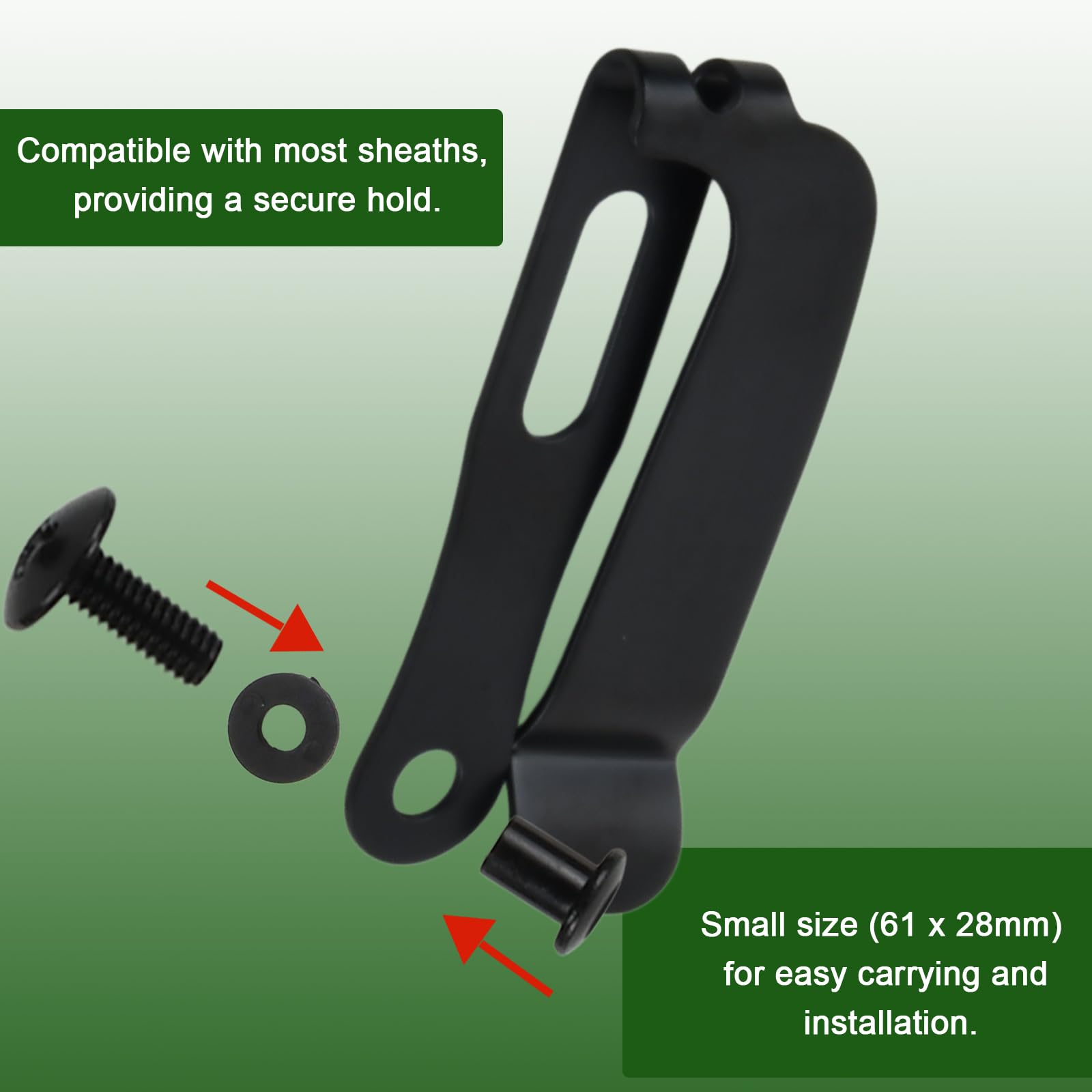 2 Juego de Fundas Kydex K con Clip para la Cintura, Clip de Acceso para Cuchillo Kydex