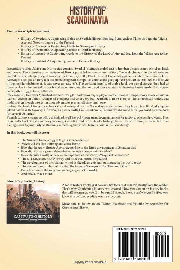 Image of History of Scandinavia: A Captivating Guide to the History of Sweden, Norway, Denmark, Iceland, and Finland
